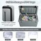 Costway 50 QT Rotomolded Cooler Portable Ice Chest Ice Retention for 5-7 Days Charcoal/Tan